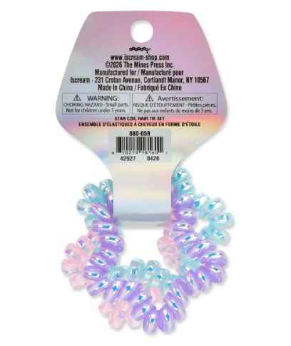Star Coil Hair Tie Set