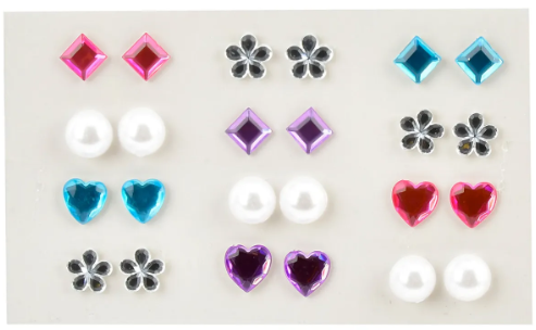 Star Bright Stick On Earrings