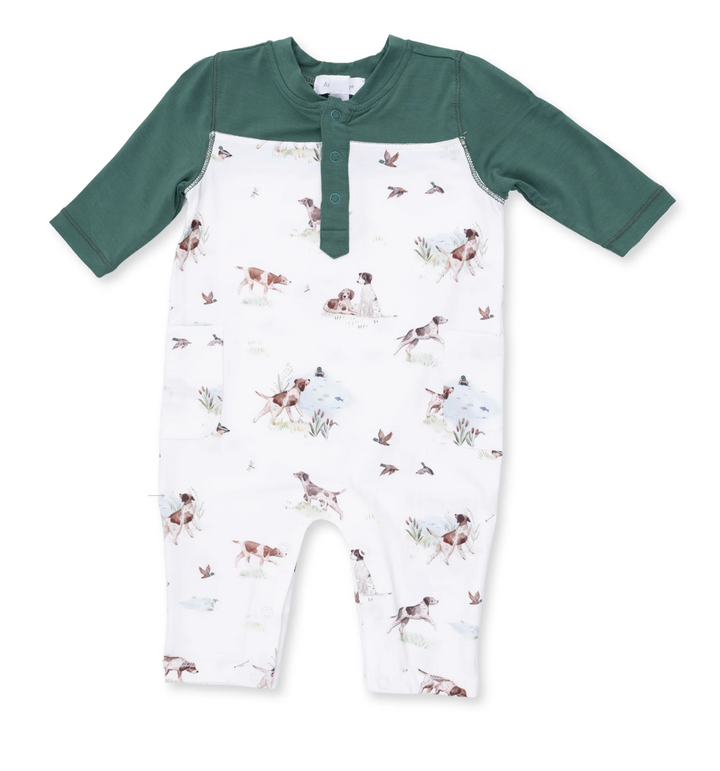 Pointer Pups and Duck Buddies Romper - Angel Dear