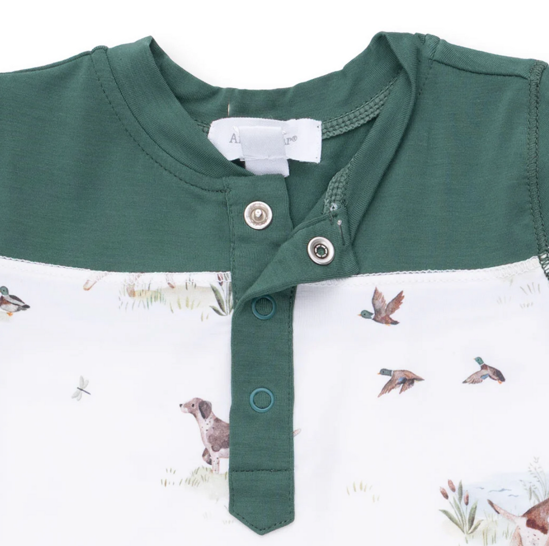 Pointer Pups and Duck Buddies Romper - Angel Dear