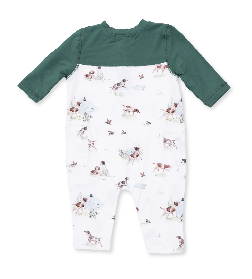Pointer Pups and Duck Buddies Romper - Angel Dear