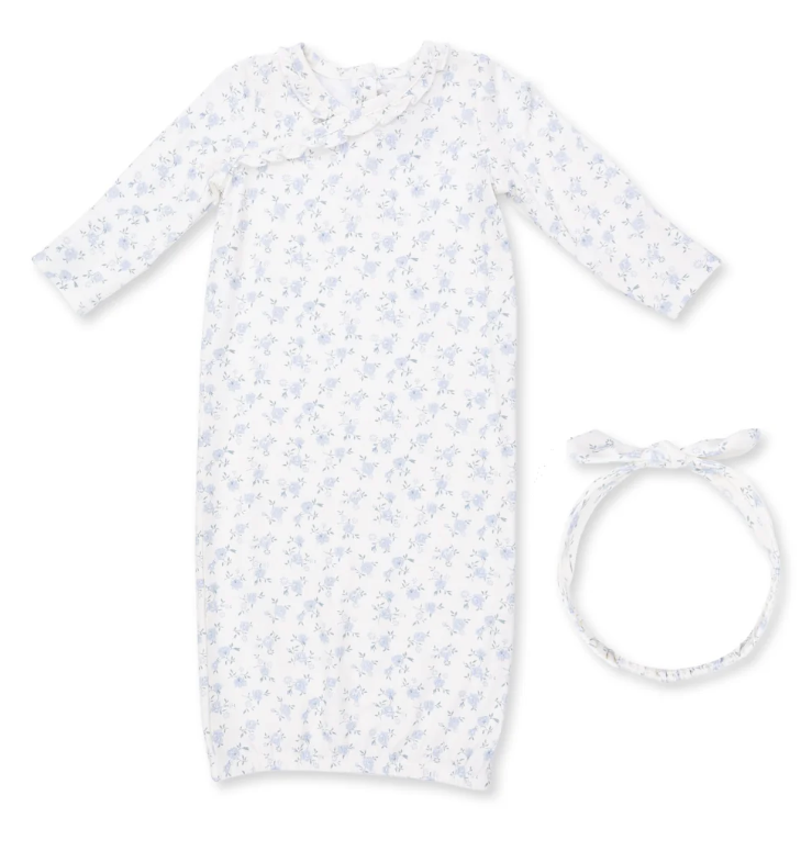 Rose Briar Kimono Gown and Knot Headband Set - Angel Dear