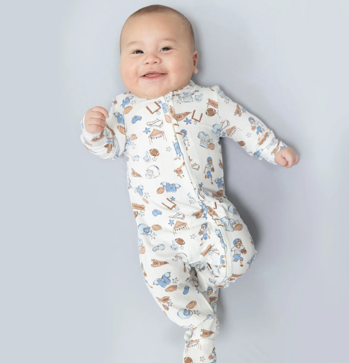 Football Nursery 2 Way Zipper Footie - Angel Dear