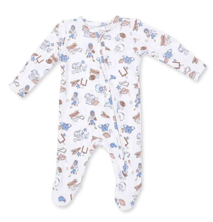 Football Nursery 2 Way Zipper Footie - Angel Dear