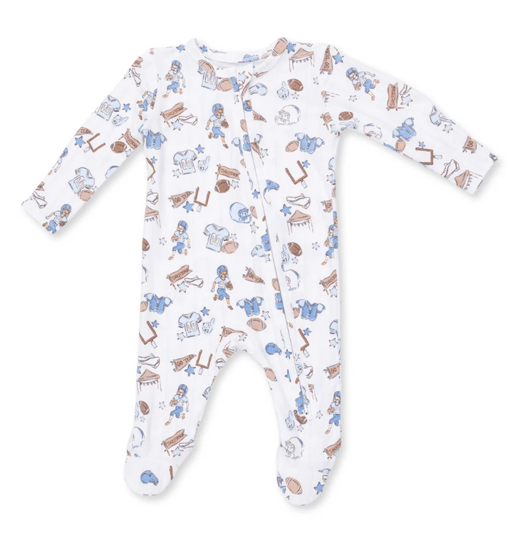 Football Nursery 2 Way Zipper Footie - Angel Dear