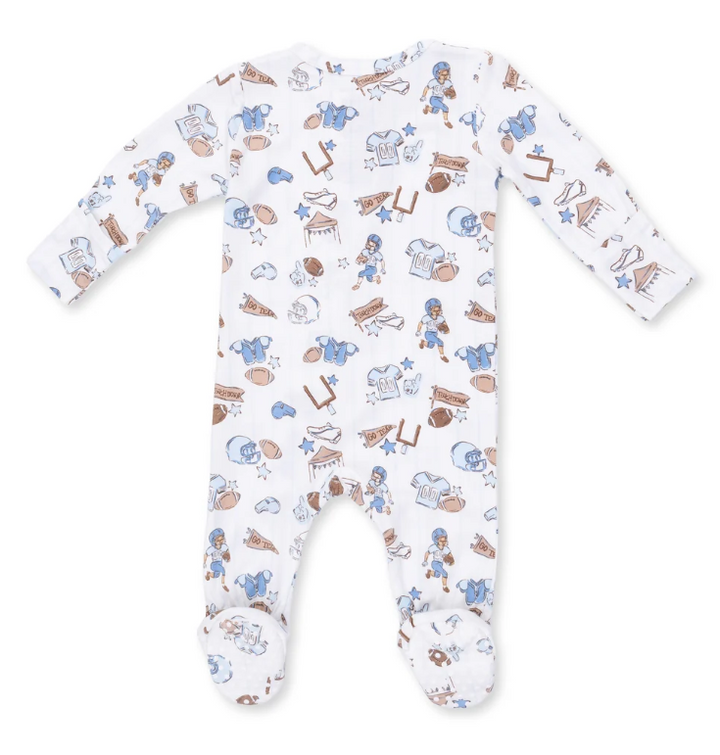 Football Nursery 2 Way Zipper Footie - Angel Dear