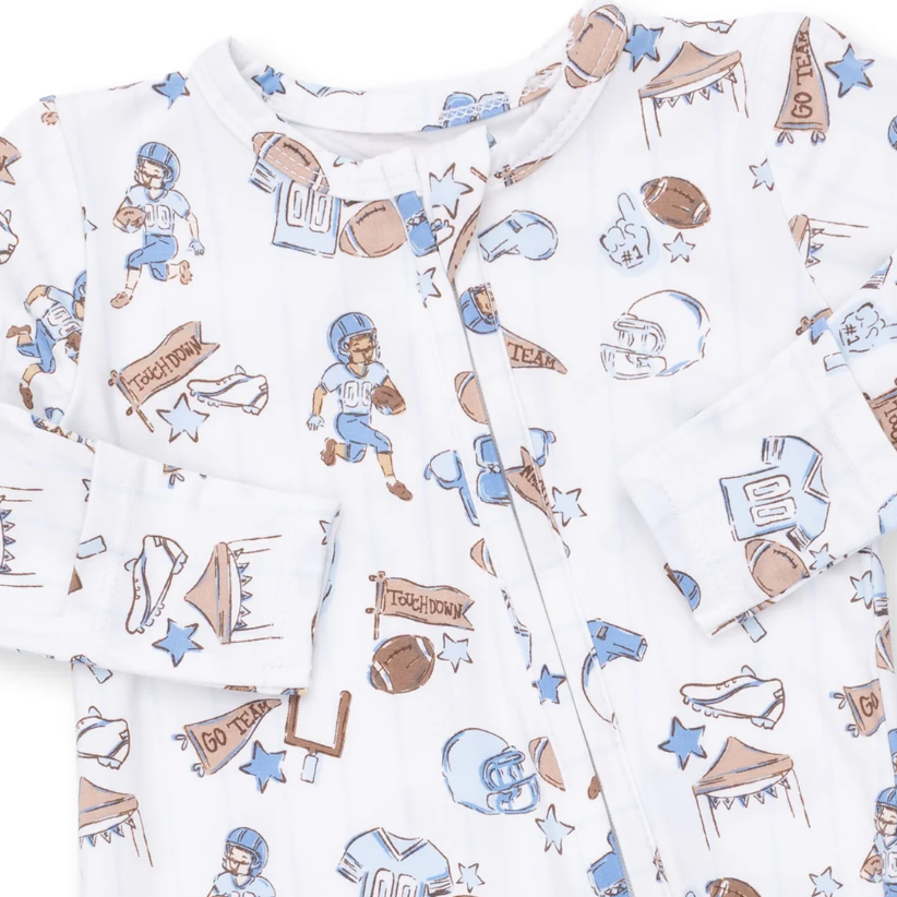 Football Nursery 2 Way Zipper Footie - Angel Dear