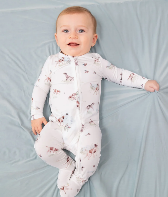 Pointer Pups & Duck Buddies 2 Way Zipper Footie - Angel Dear