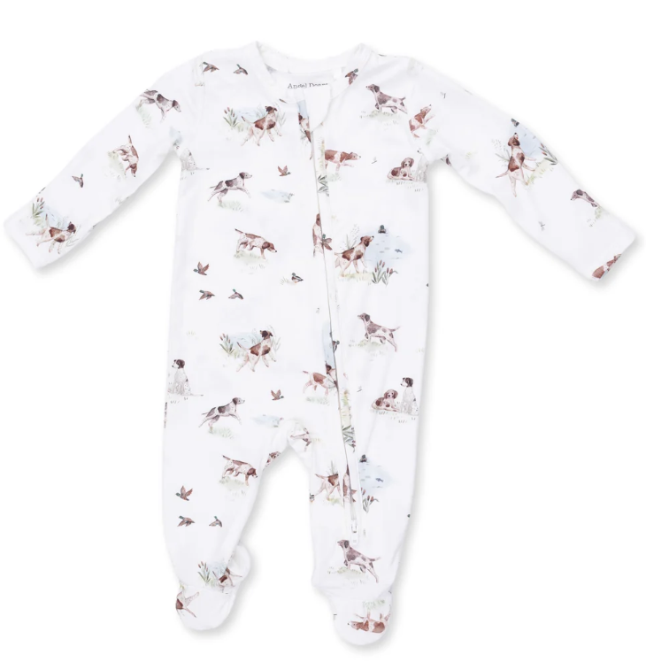 Pointer Pups & Duck Buddies 2 Way Zipper Footie - Angel Dear