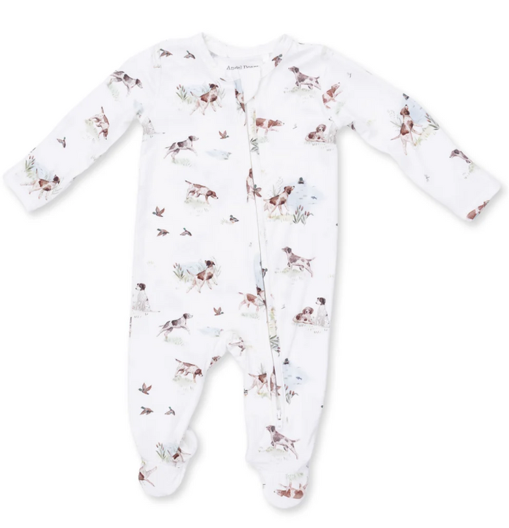 Pointer Pups & Duck Buddies 2 Way Zipper Footie - Angel Dear