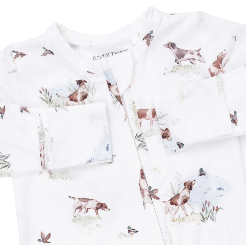 Pointer Pups & Duck Buddies 2 Way Zipper Footie - Angel Dear