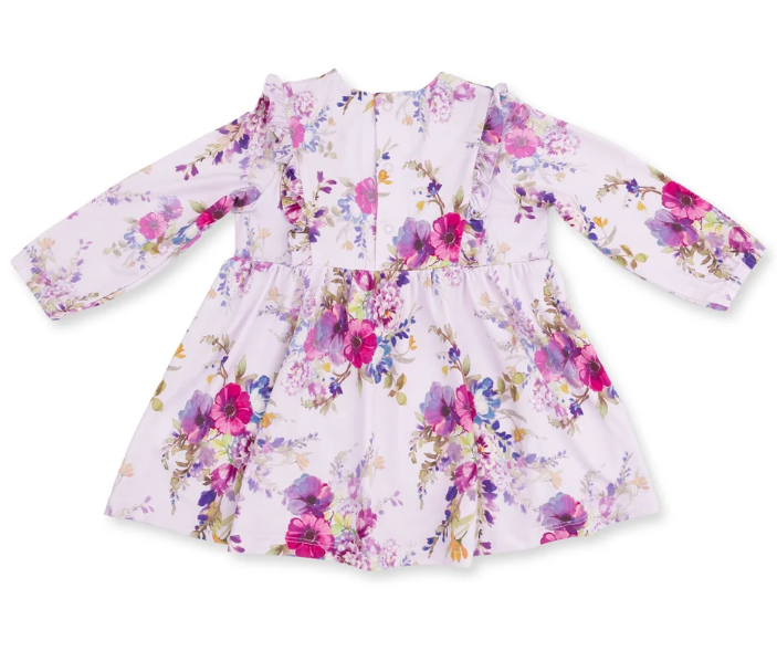 Purple Dahlia Floral Dress & Legging Set - Angel Dear