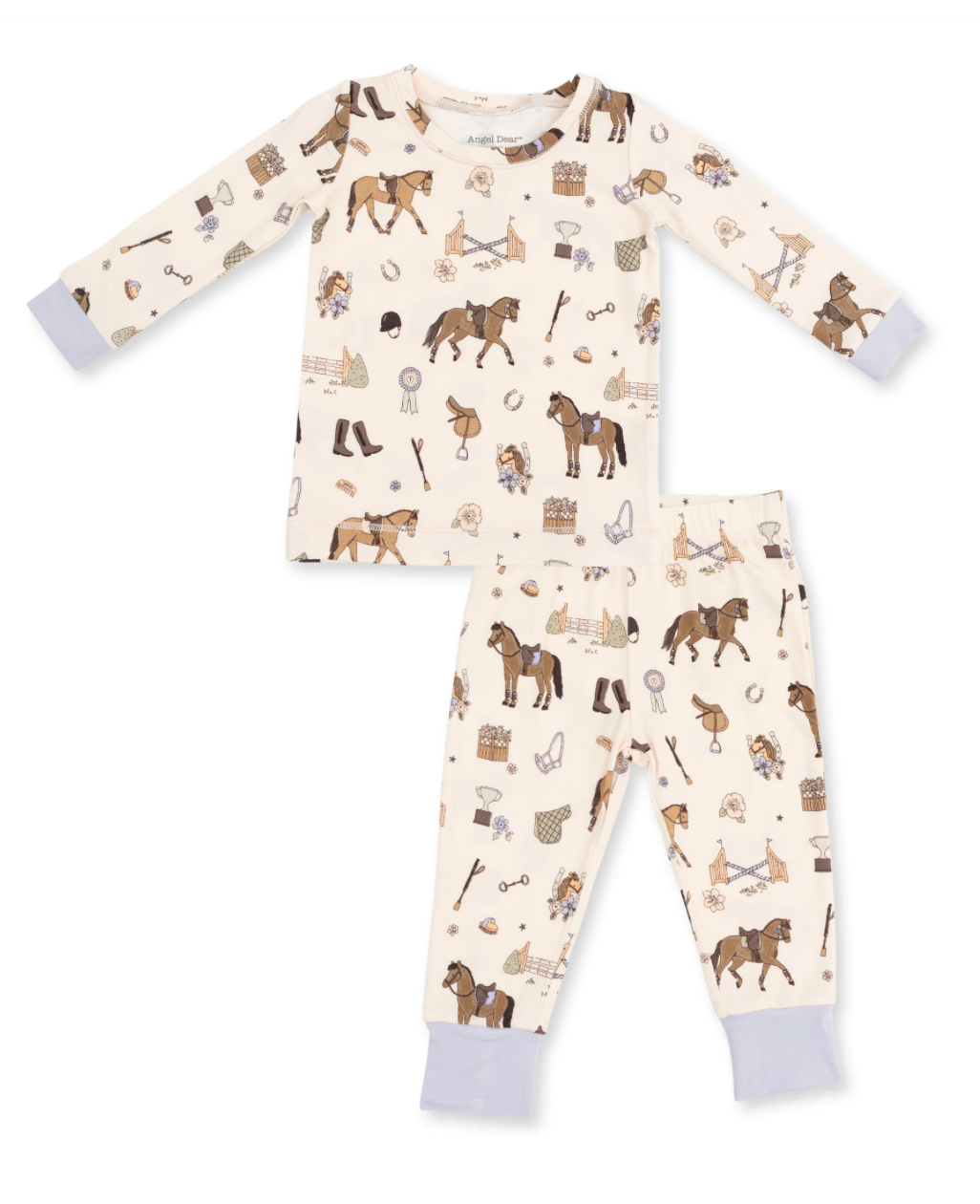 Pretty Equestrian Long Sleeve Pajama Set - Angel Dear
