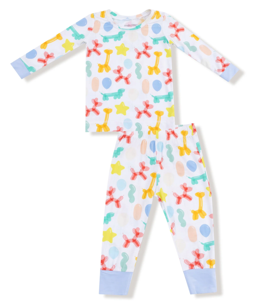 Balloon Animals Blue Pajama Set - Angel Dear