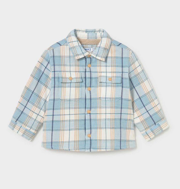 Alaska Blue Plaid Shacket - Mayoral