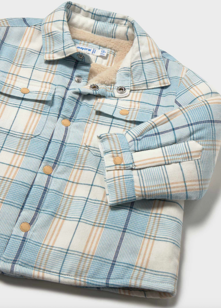 Alaska Blue Plaid Shacket - Mayoral