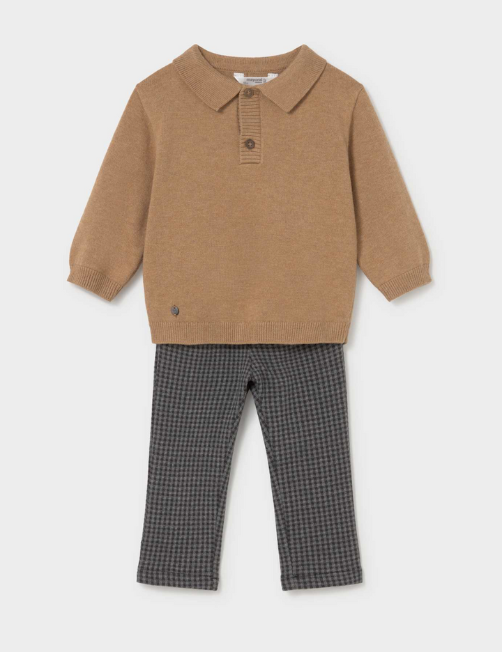 Boys Long Sleeved Shirt and Pants Set - Mayoral