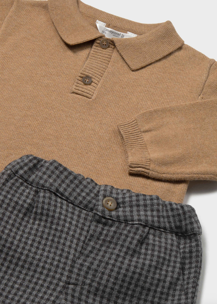Boys Long Sleeved Shirt and Pants Set - Mayoral