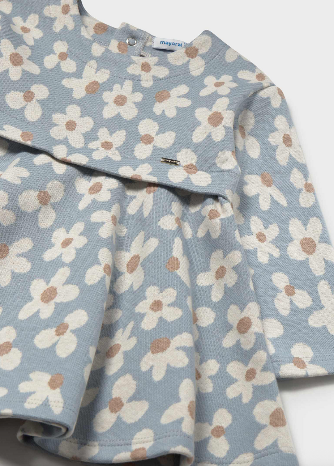 Floral Printed Jacquard Dress - Mayoral
