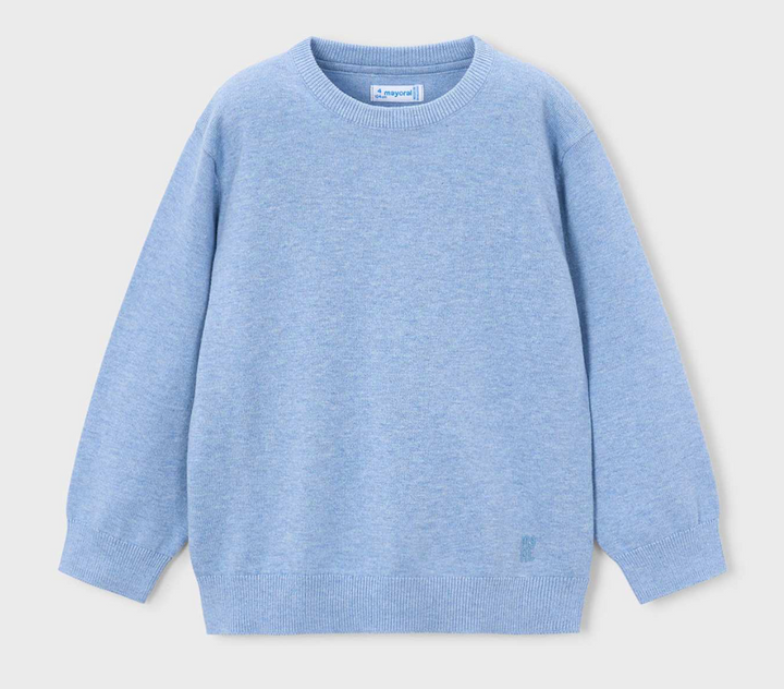 Boys Light Blue Crewneck Sweater - Mayoral