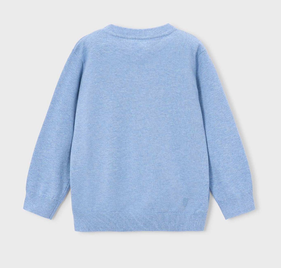 Boys Light Blue Crewneck Sweater - Mayoral