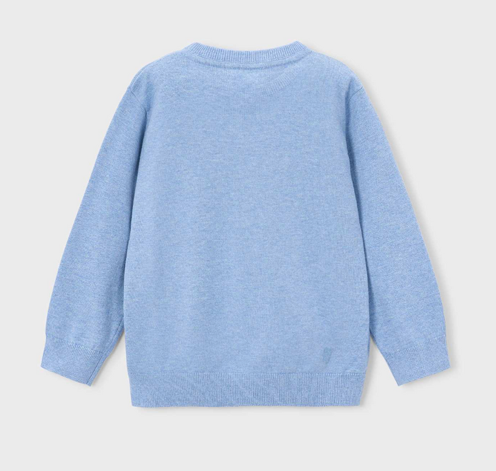 Boys Light Blue Crewneck Sweater - Mayoral