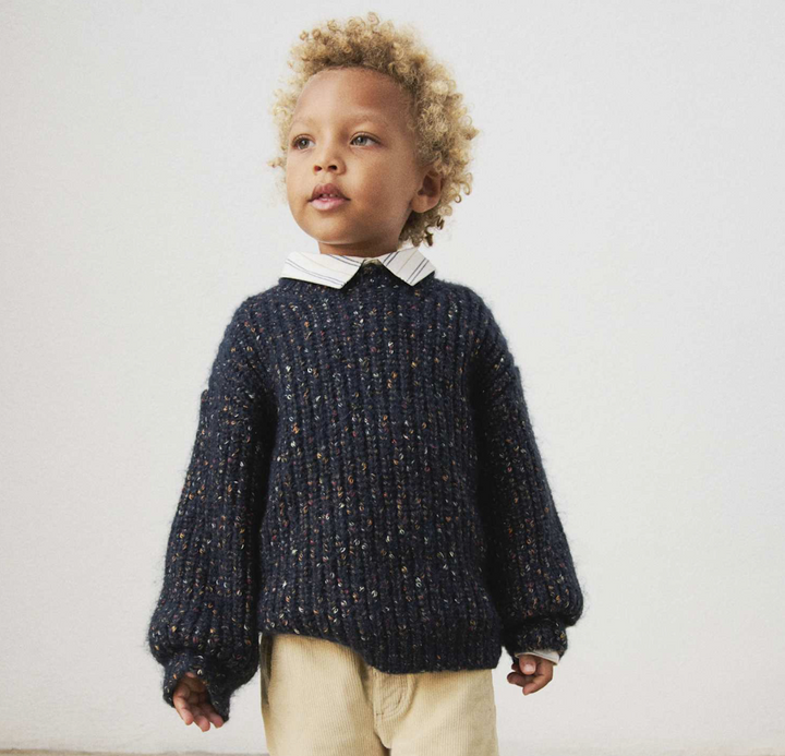 Classic Boys Flecked Knit Sweater - Mayoral