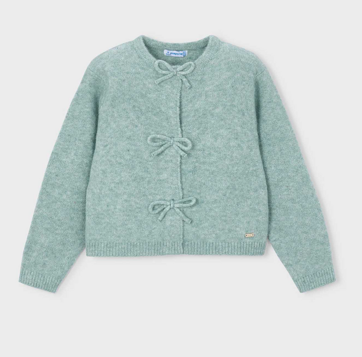 Girl Knit Cardigan With Bows - Mayoral