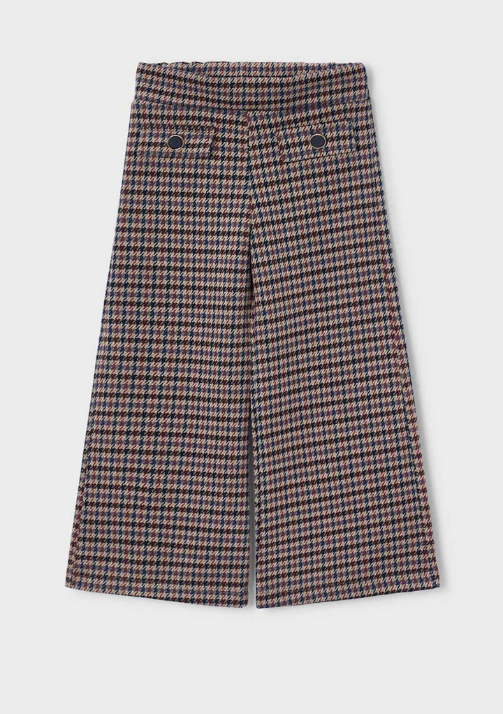 Houndstooth Wide-Leg Pants - Mayoral