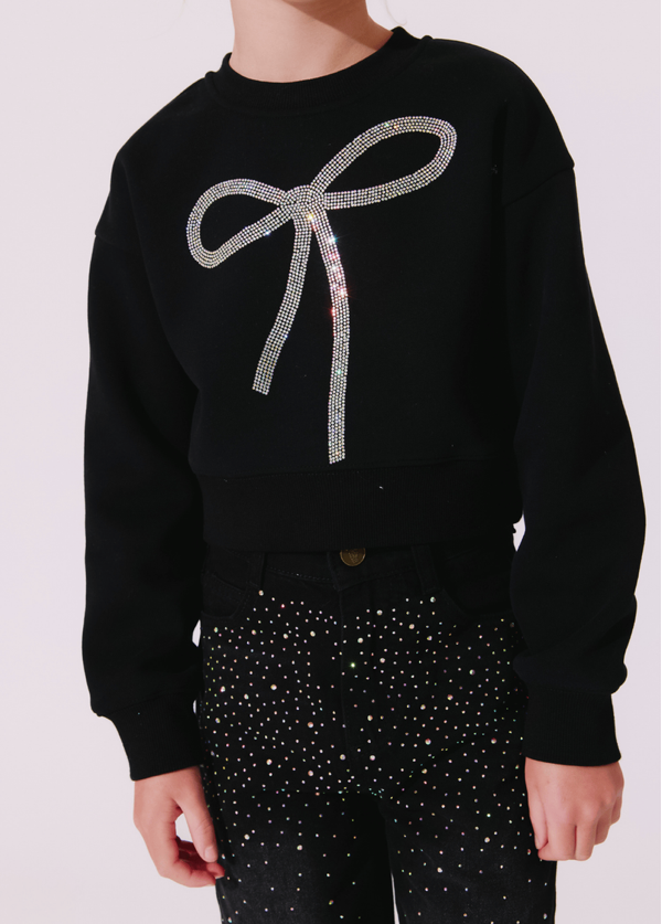 Sparkle Bow Sweatshirt - Lola & The Boys