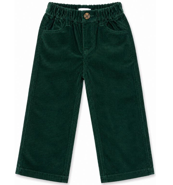 Spruce Green Corduroy Pants - Lulu Bebe