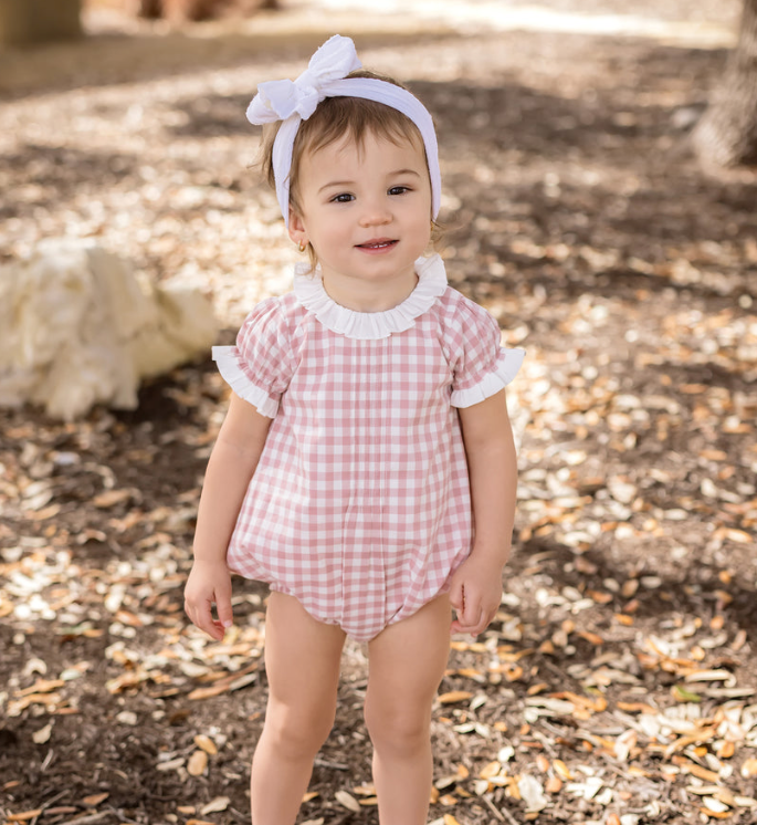 Dusty Rose Gingham Bubble - Cycle