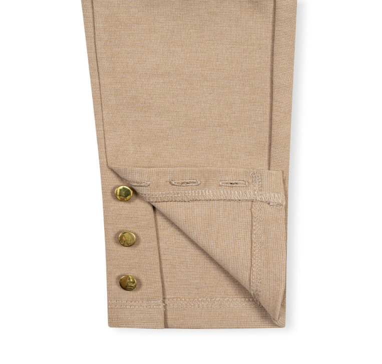 Gold Button Cuff Ponte Pant - Hope & Henry
