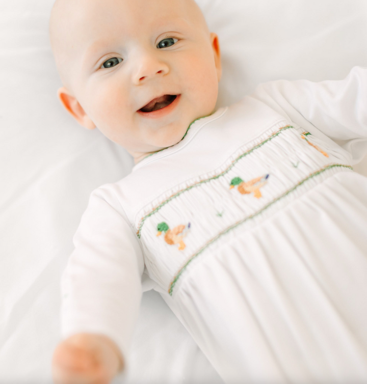 Mallard Moments Smocked Gown - Magnolia Baby