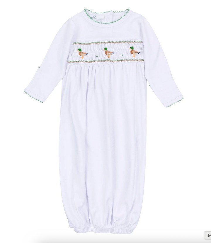 Mallard Moments Smocked Gown - Magnolia Baby