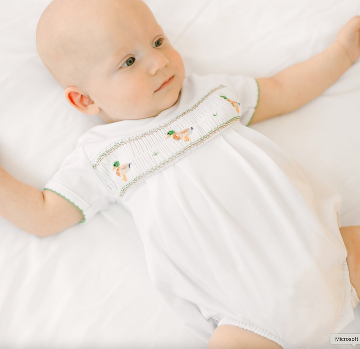 Mallard Moments Smocked Bubble - Magnolia Baby