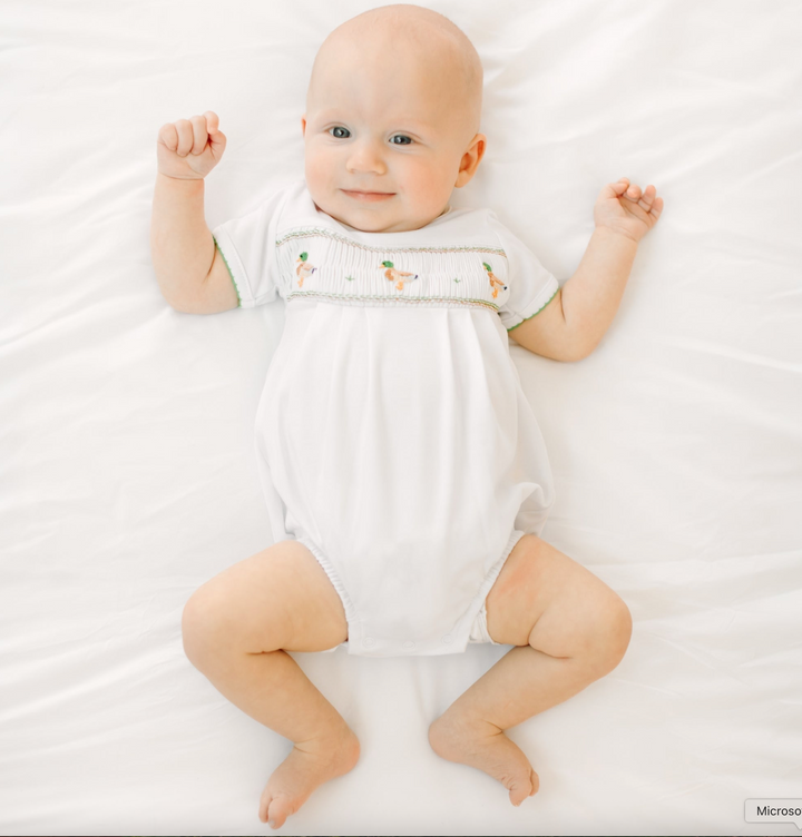 Mallard Moments Smocked Bubble - Magnolia Baby