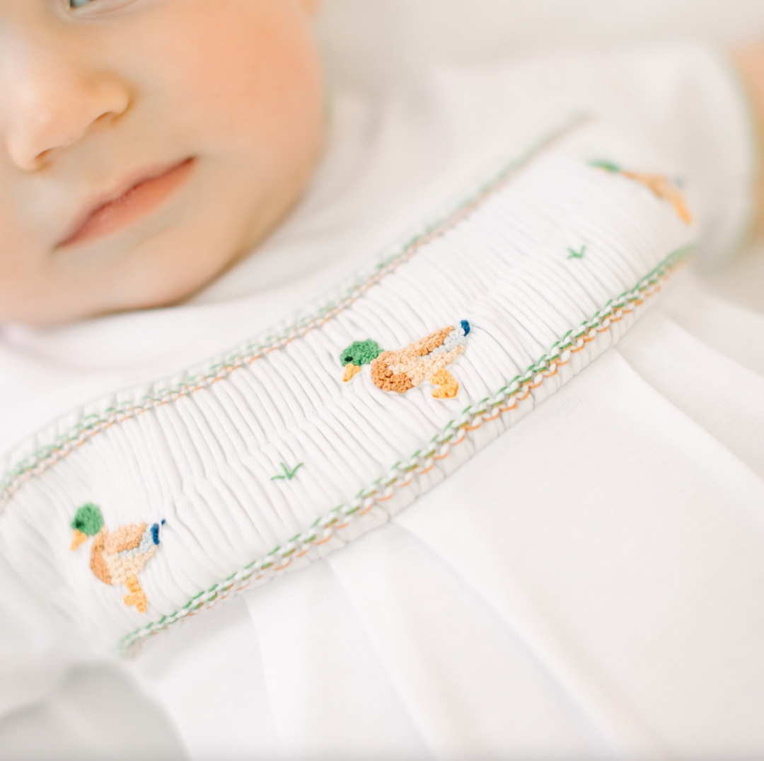 Mallard Moments Smocked Bubble - Magnolia Baby
