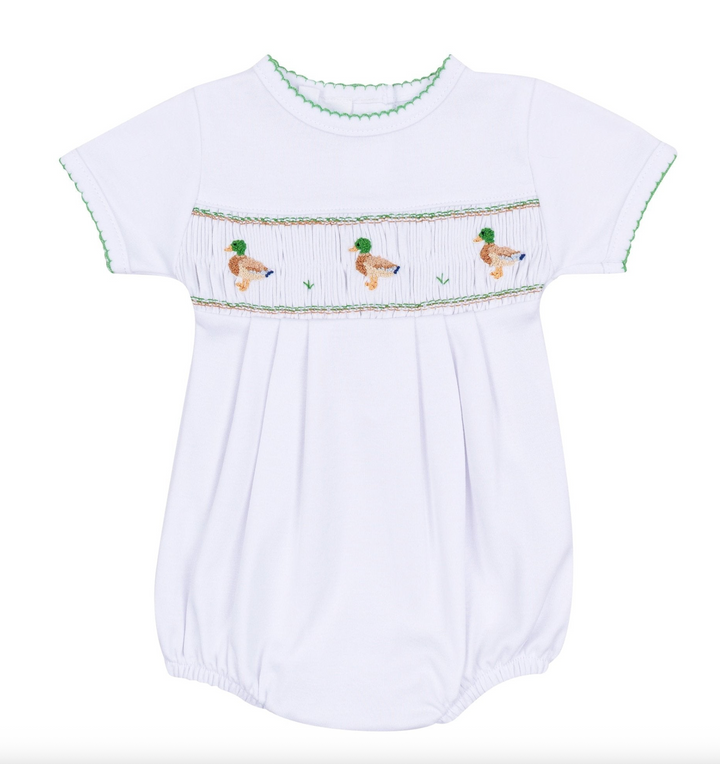 Mallard Moments Smocked Bubble - Magnolia Baby