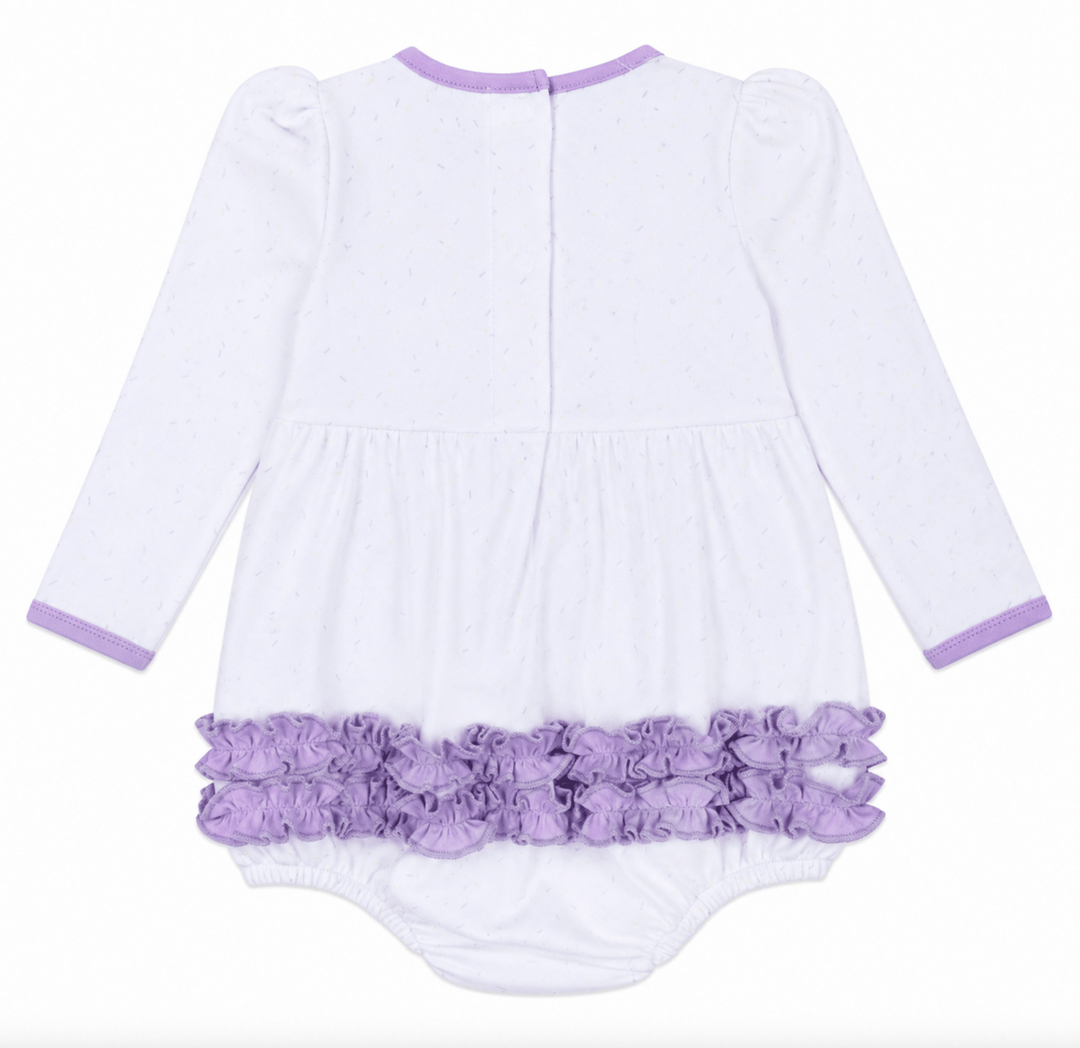 Mardi Gras Bayou Pals Ruffle Girls Bubble - Magnolia Baby