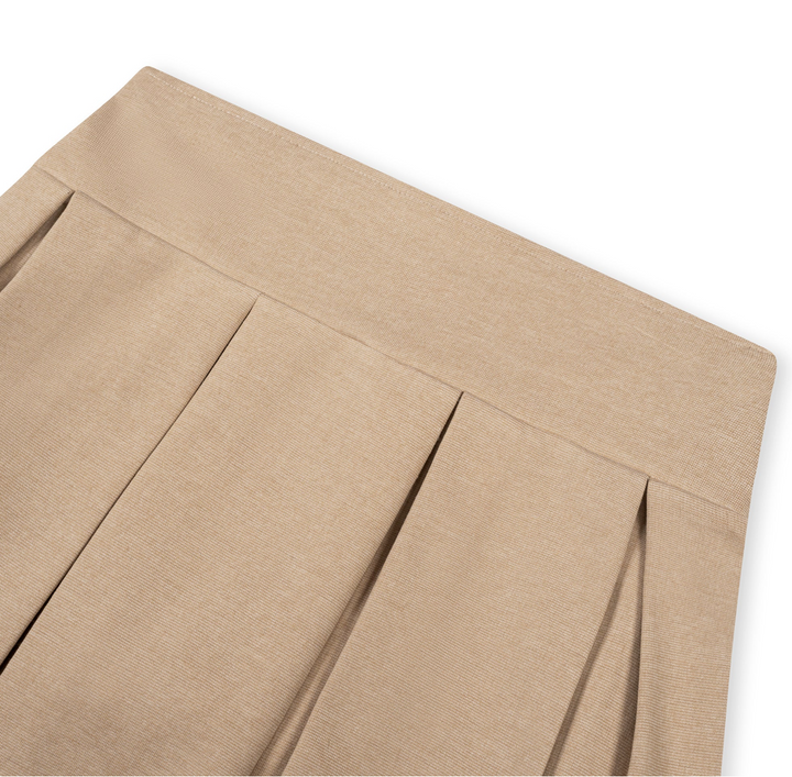Khaki Pleated Skort - Hope & Henry