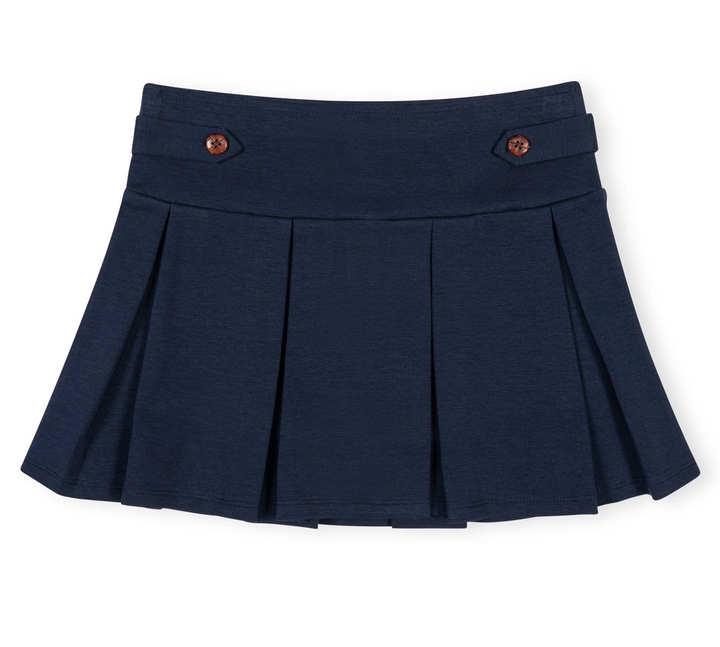 Navy Pleated Skort - Hope & Henry