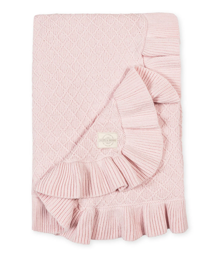 Light Pink Organic Baby Blanket - Hope & Henry