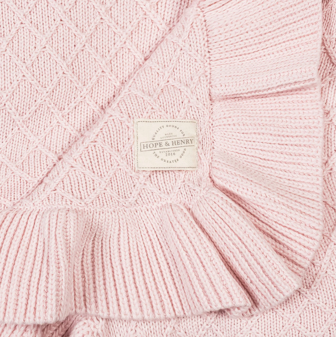 Light Pink Organic Baby Blanket - Hope & Henry