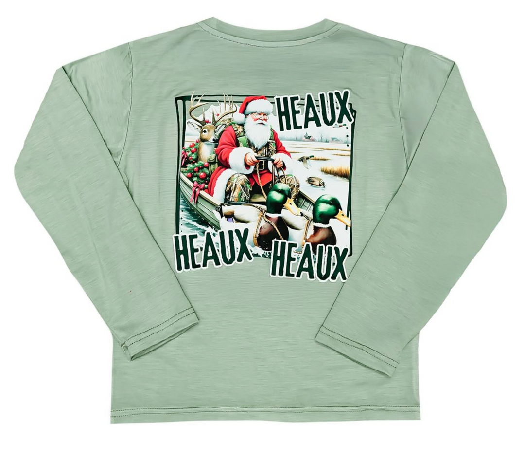 Hunting Santa L/S Shirt - Belle Cher