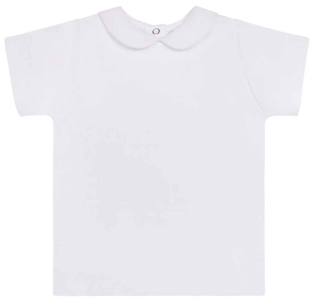 White Peter Pan Cotton Shirt - Feltman Brothers