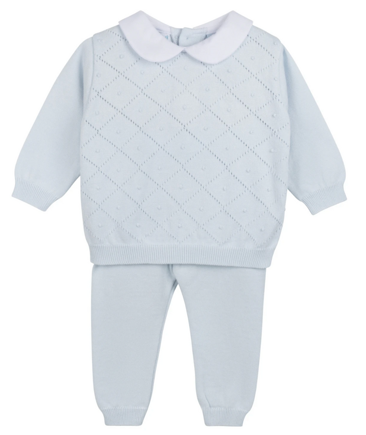 Boys Peter Pan Diamond Knit Set - Feltman Brothers