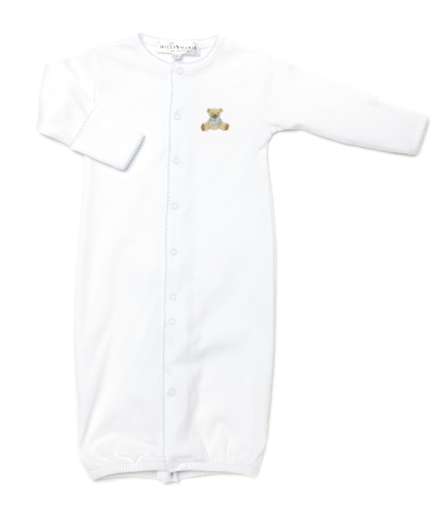 Baby Boy Teddy Converter Gown & Hat - Milly Marie
