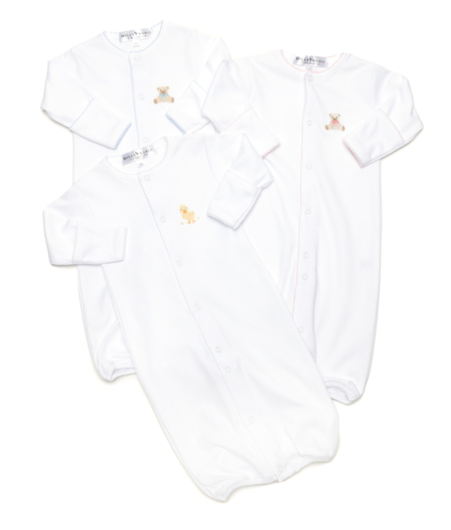 Baby Boy Teddy Converter Gown & Hat - Milly Marie
