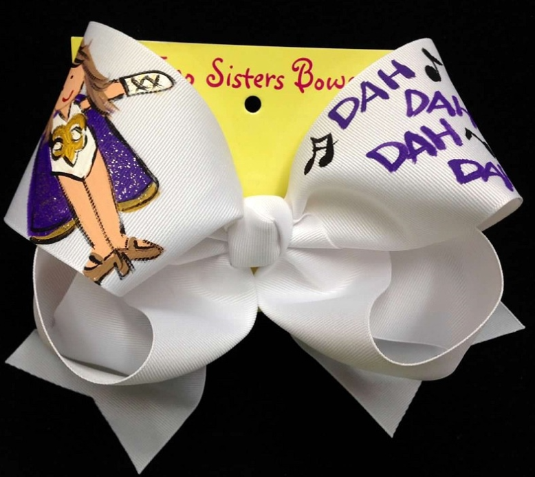 Hand Painted Bows - Two Sisters Bows - Collegiate